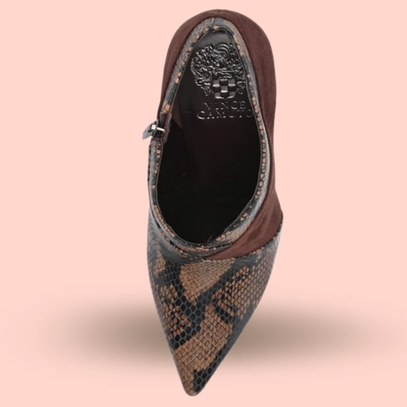 VINCE CAMUTO Women's Sempren Ankle Boot Brown and Black Size 8.5 New - Picture 13 of 15